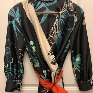 Zara beautiful wrapped dress